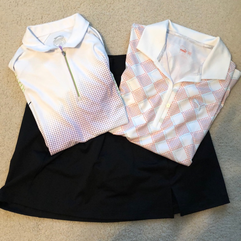 Golf Shirts and Skirt